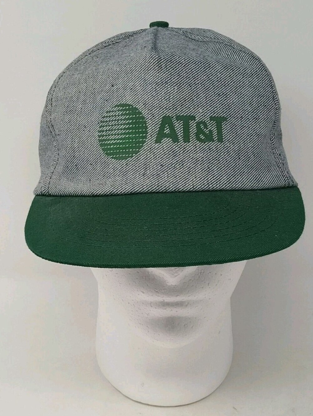 Vintage AT&T Snapback Denim Green Made In The USA